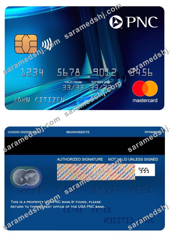 USA PNC bank mastercard